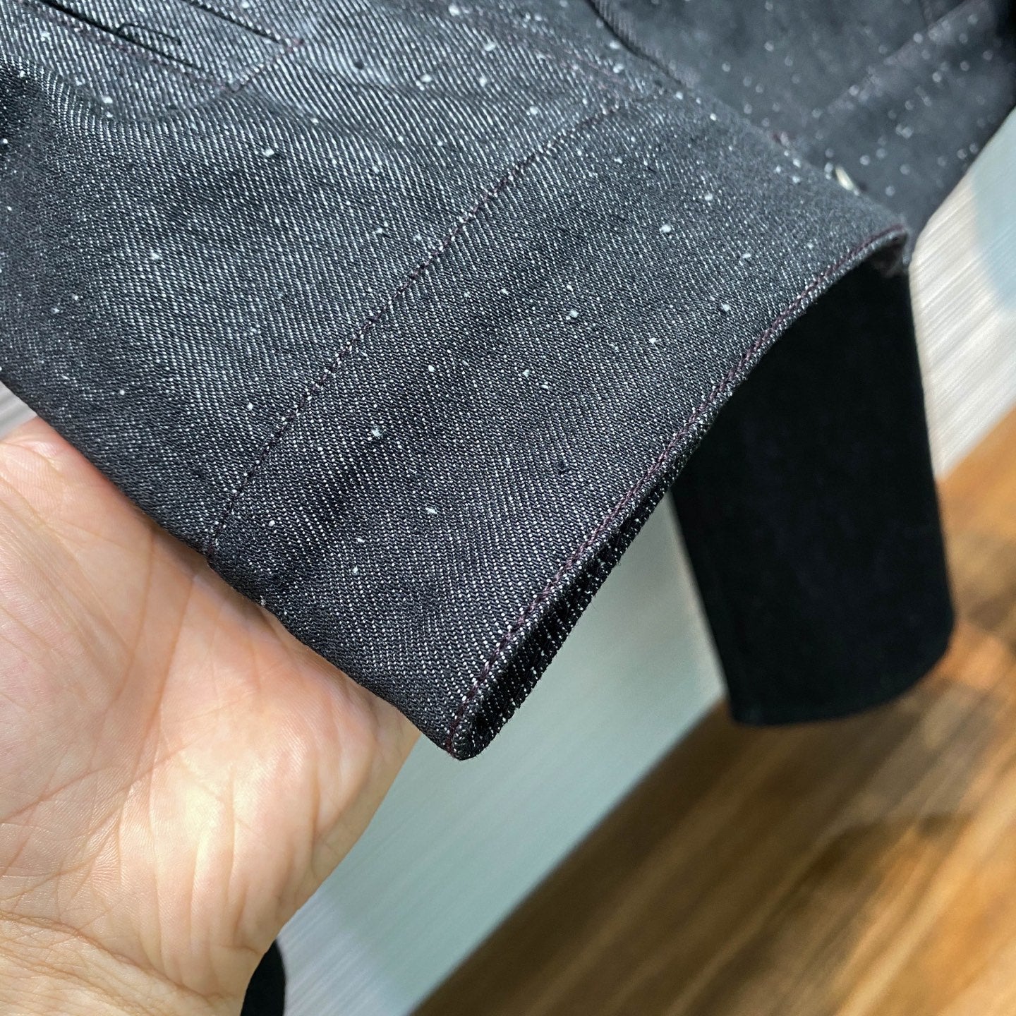 라펠 데님수트 (lapel denim suit)