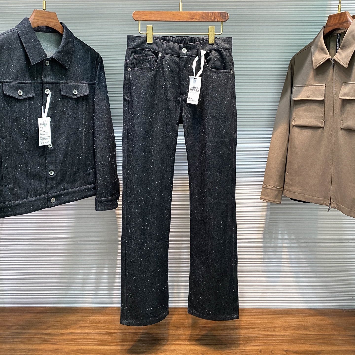 라펠 데님수트 (lapel denim suit)