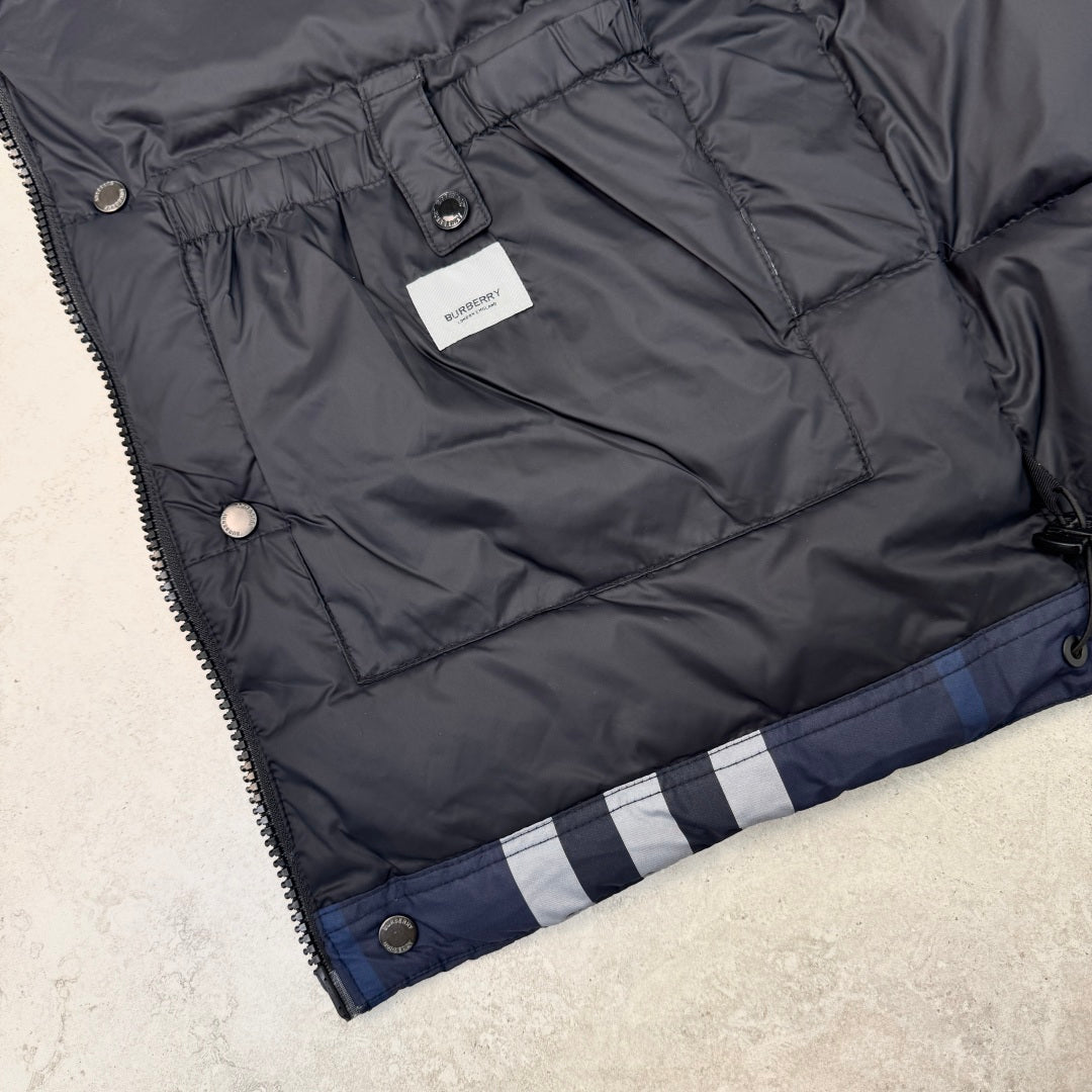 플레이드 다운베스트 (Plaid down vest)