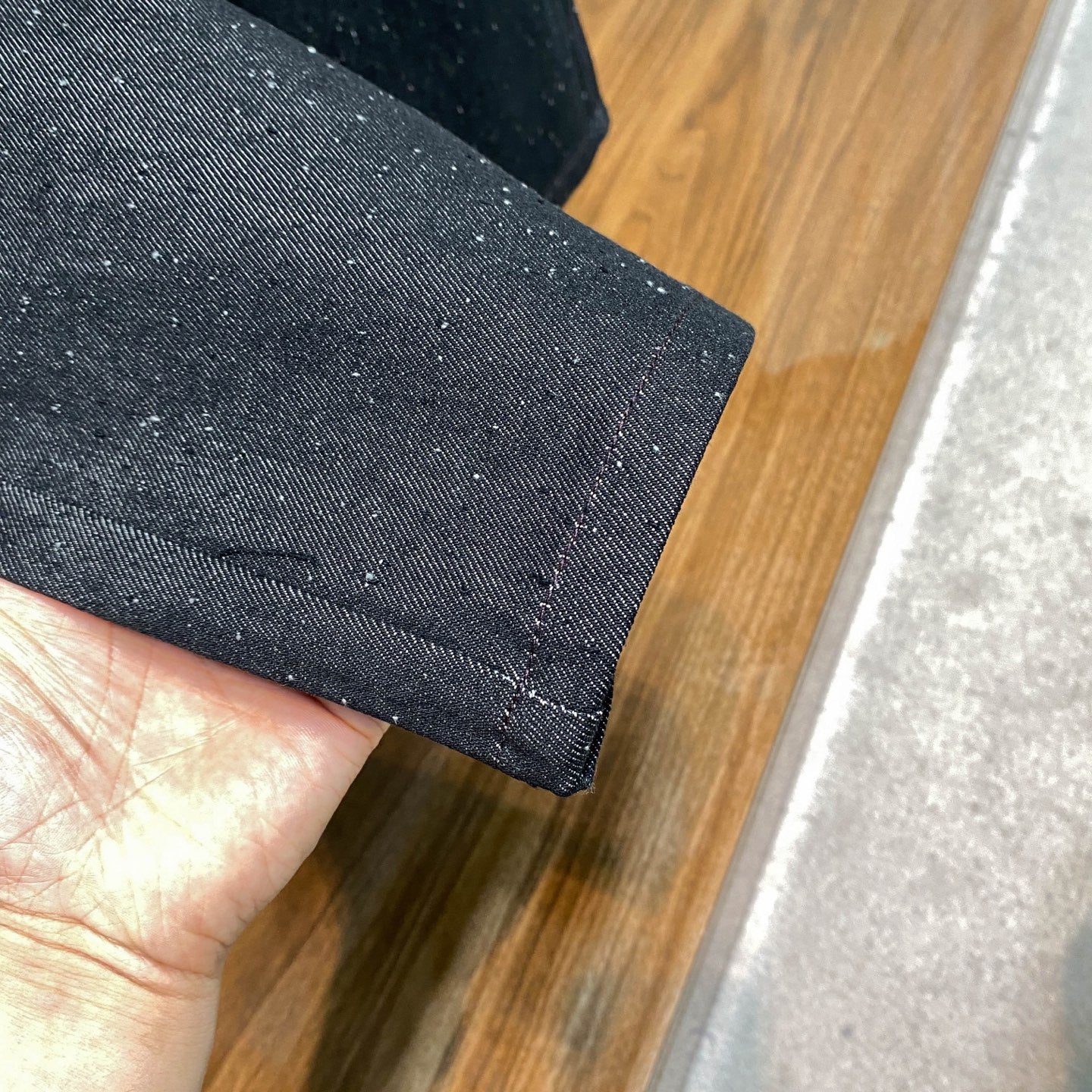 라펠 데님수트 (lapel denim suit)