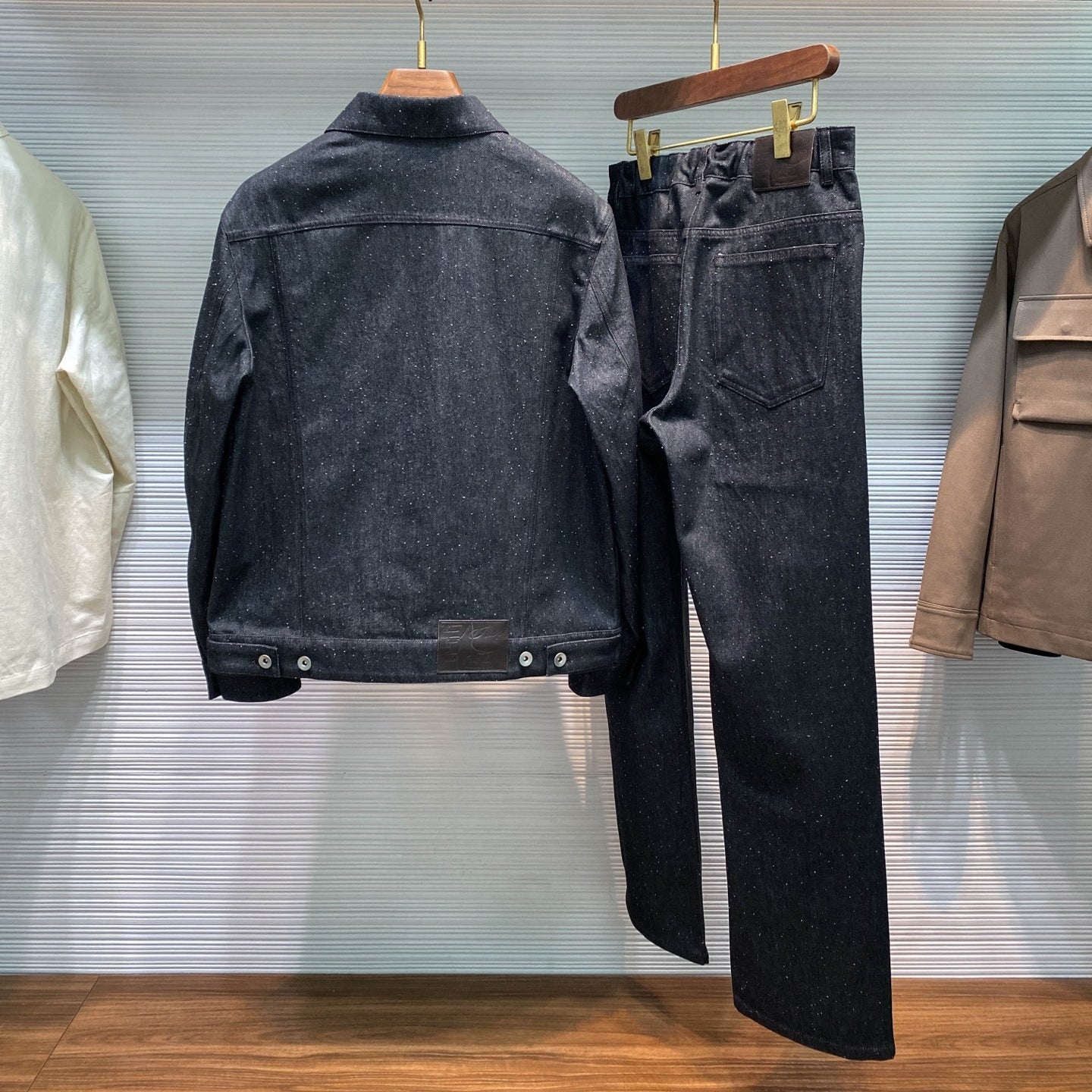 라펠 데님수트 (lapel denim suit)