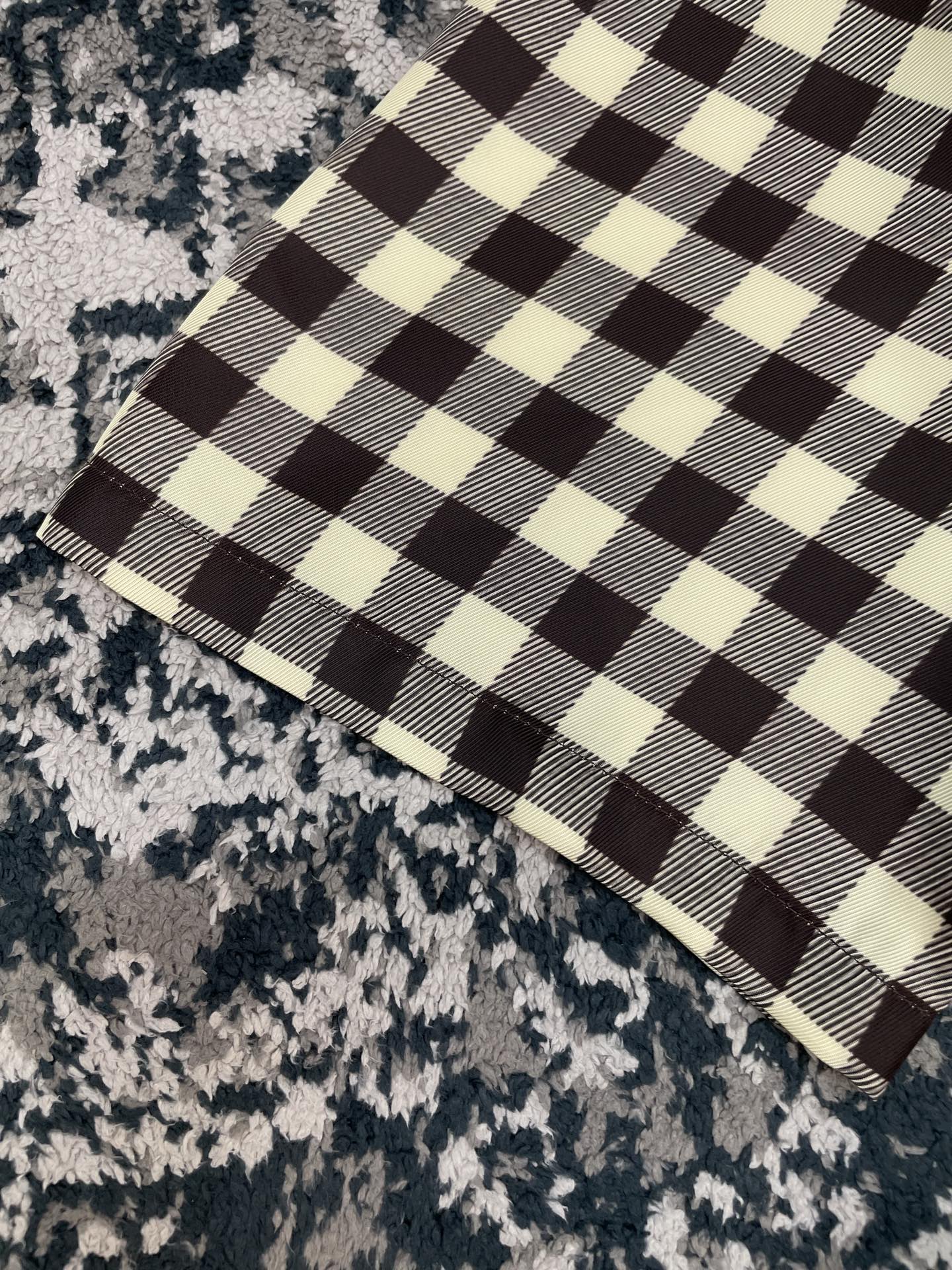 레더패치 체크 반팔셔츠 (Leather Patch Check Short Sleeve Shirt)