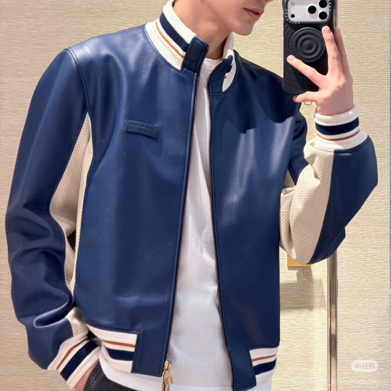 모나코 레더 트랙 자켓 (Monaco Leather Track Jacket)