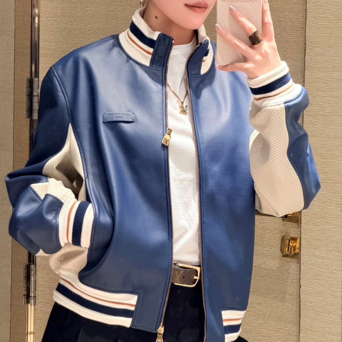 모나코 레더 트랙 자켓 (Monaco Leather Track Jacket)
