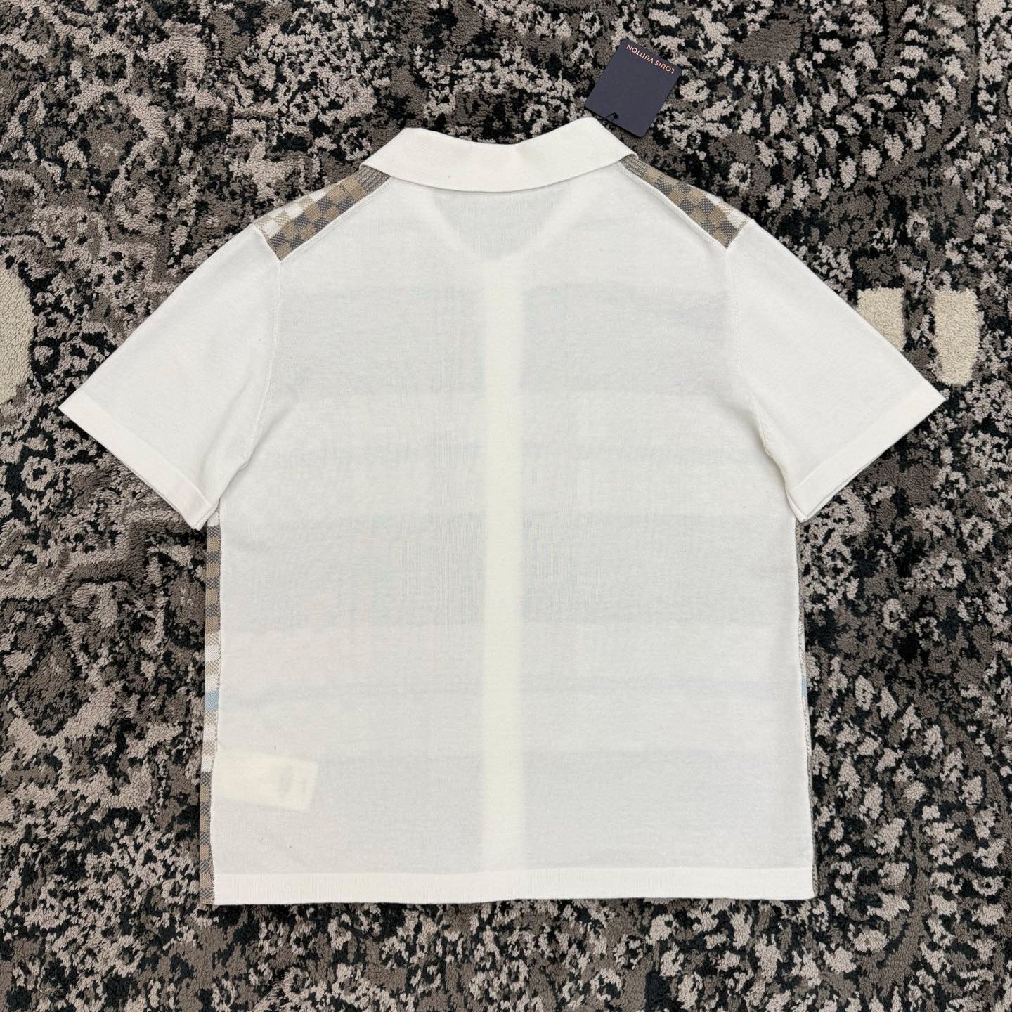자카드 반팔 셔츠 (Jacquard short-sleeve shirt)