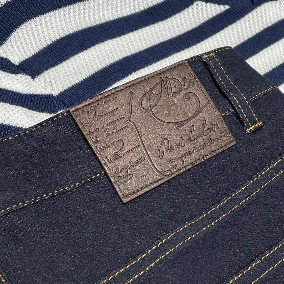 배색 스티치 청바지 (Contrast stitching jeans)