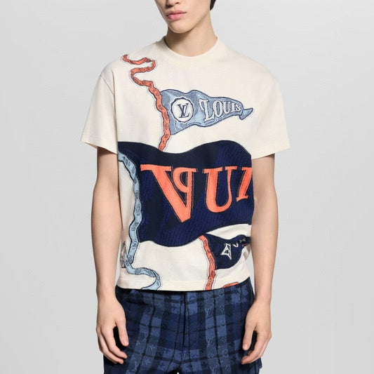 플래그 패턴 반팔티 (Flag pattern short sleeve t-shirt)