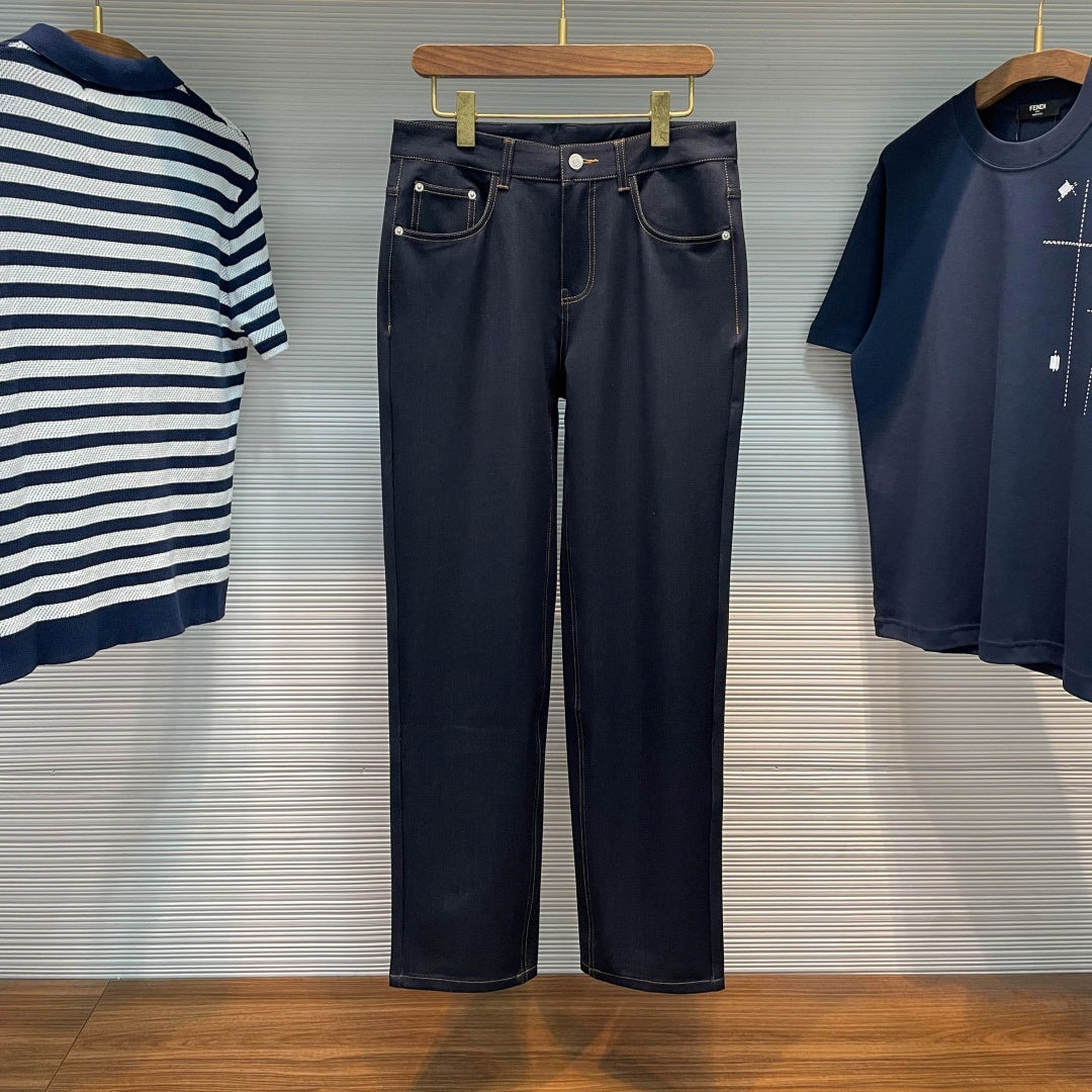 배색 스티치 청바지 (Contrast stitching jeans)