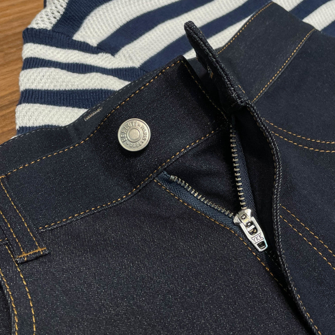 배색 스티치 청바지 (Contrast stitching jeans)
