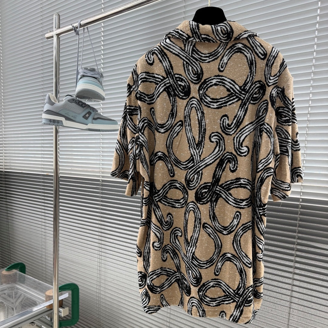 자카드 테리 셔츠셋업 (Jacquard Terry Shirt Set)