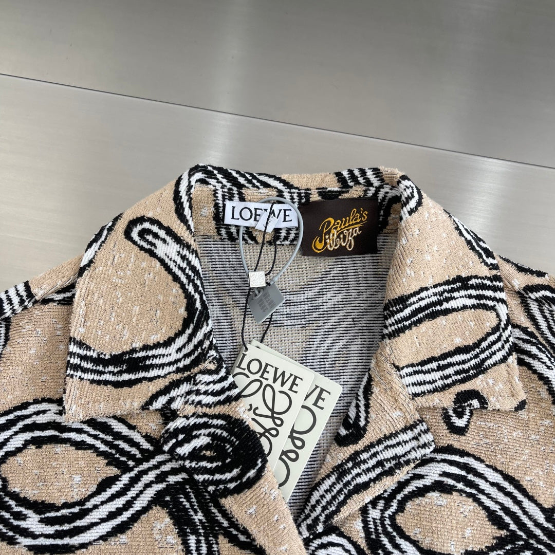 자카드 테리 셔츠셋업 (Jacquard Terry Shirt Set)