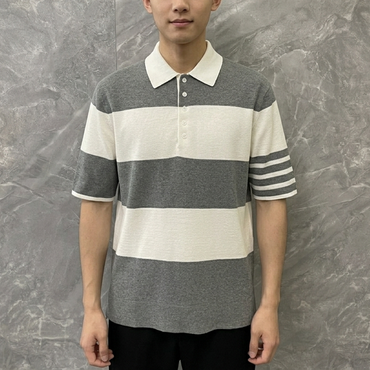 스트라이프 폴로 티셔츠 (striped polo t-shirt)