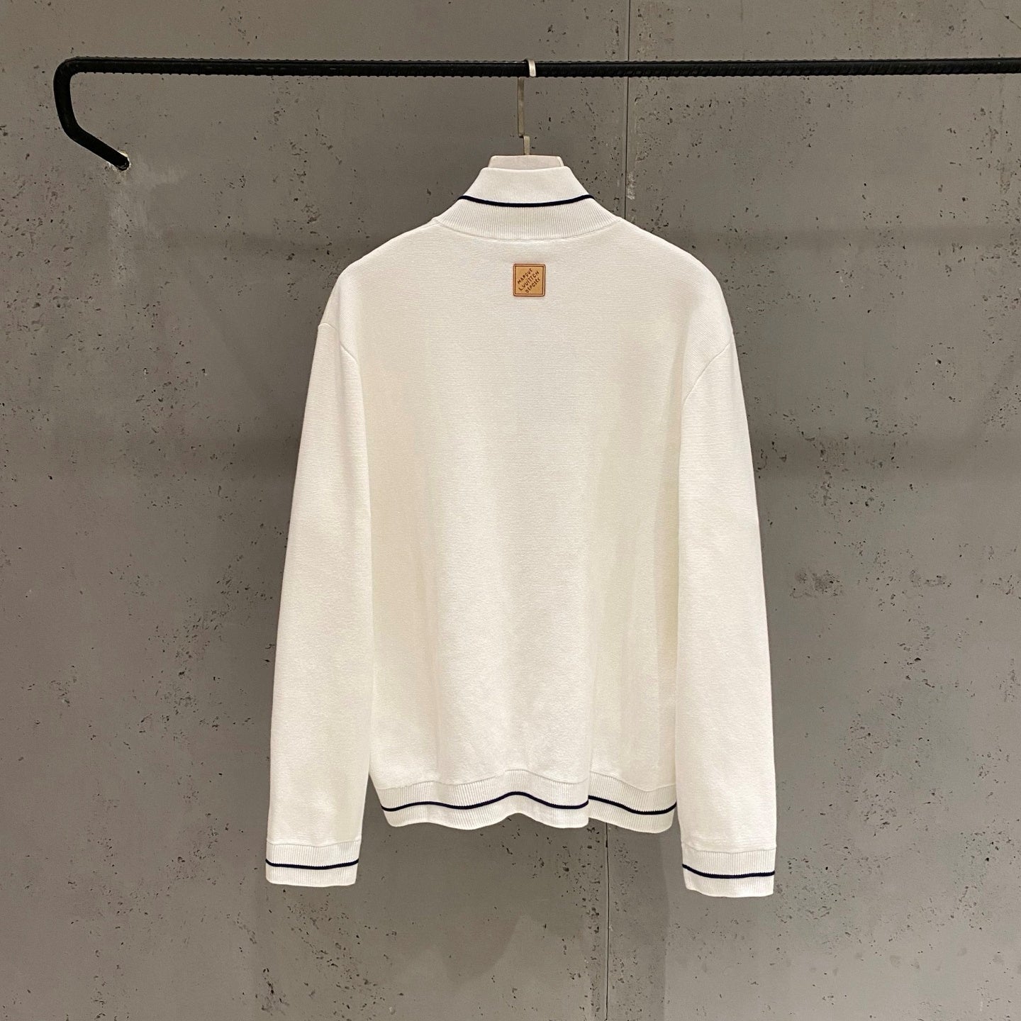 패널 코튼 집업가디건 (Paneled Cotton Zip-Up Cardigan)