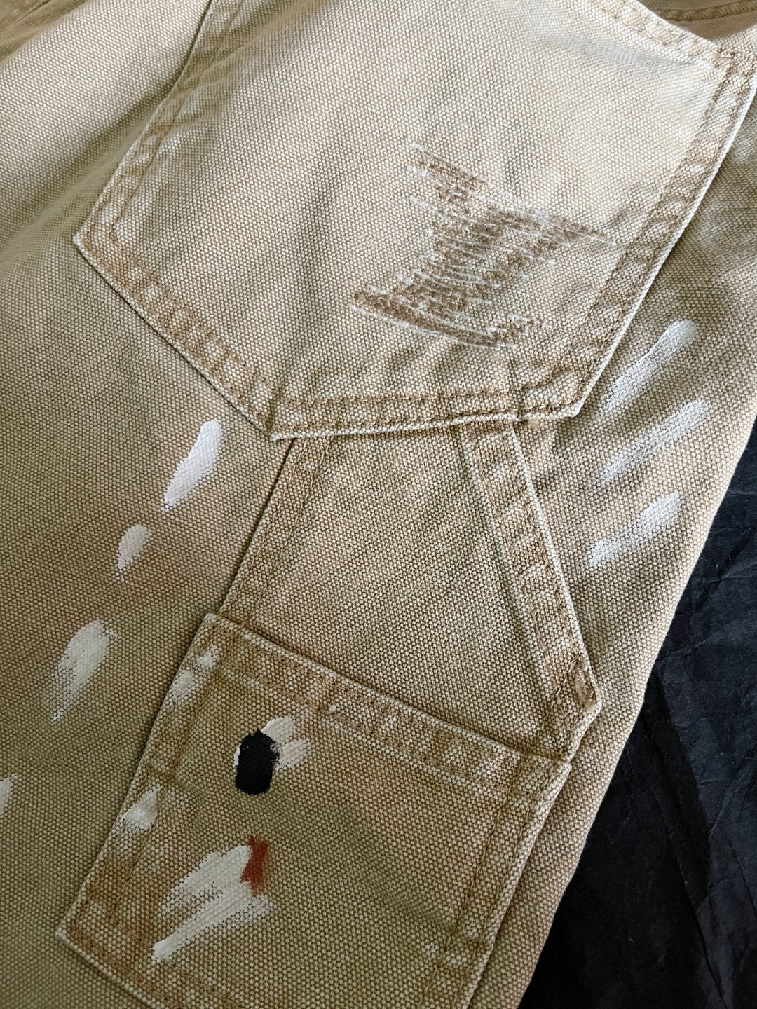 핸드페인팅 데님 숏팬츠 (Hand-painting Denim Shorts)