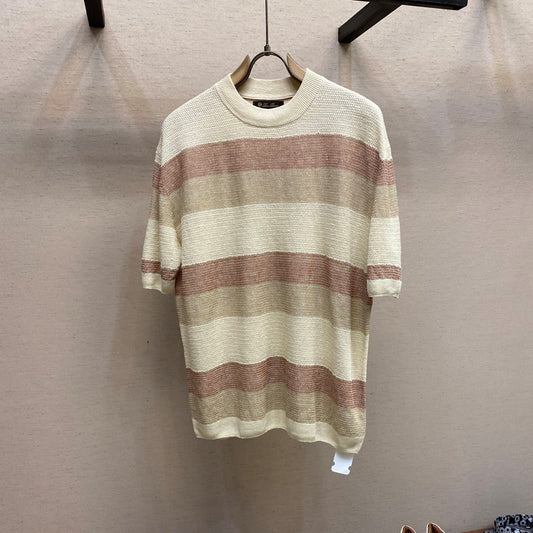 린넨 멀티컬러 티셔츠 (Linen multicolor t-shirt)