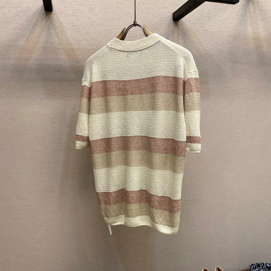린넨 멀티컬러 티셔츠 (Linen multicolor t-shirt)