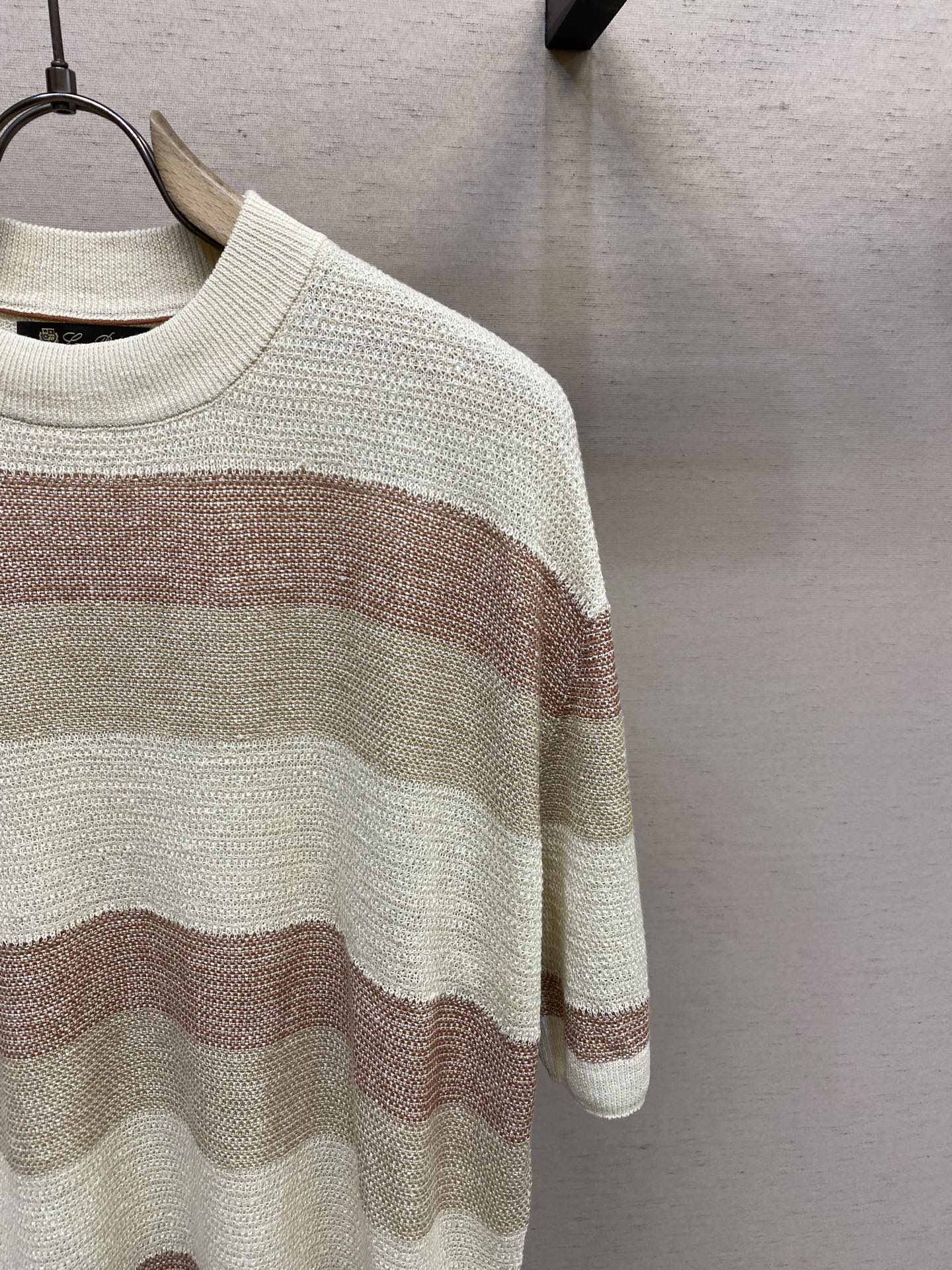 린넨 멀티컬러 티셔츠 (Linen multicolor t-shirt)
