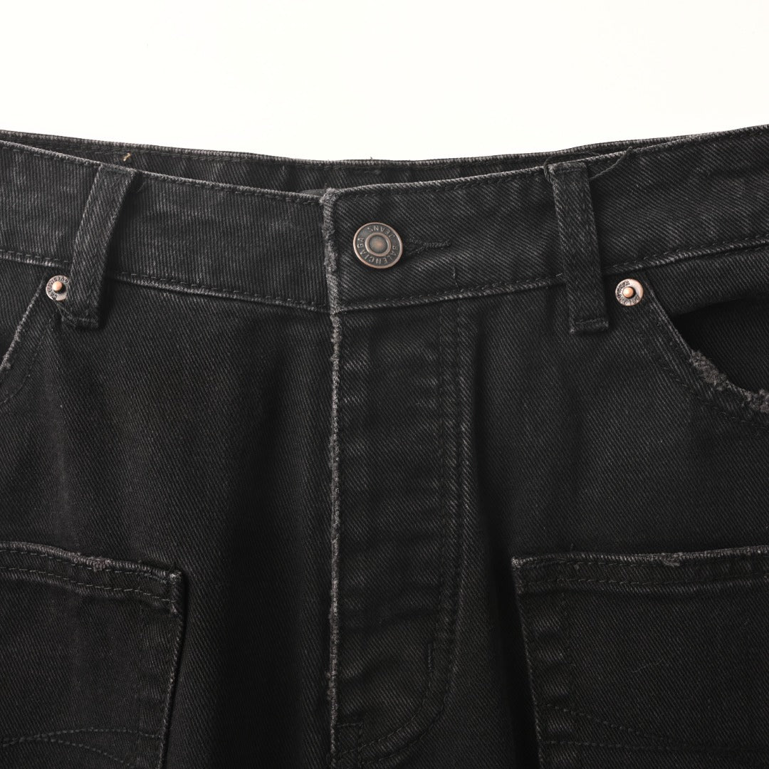 리버스 포켓 진 (reverse pocket jeans)