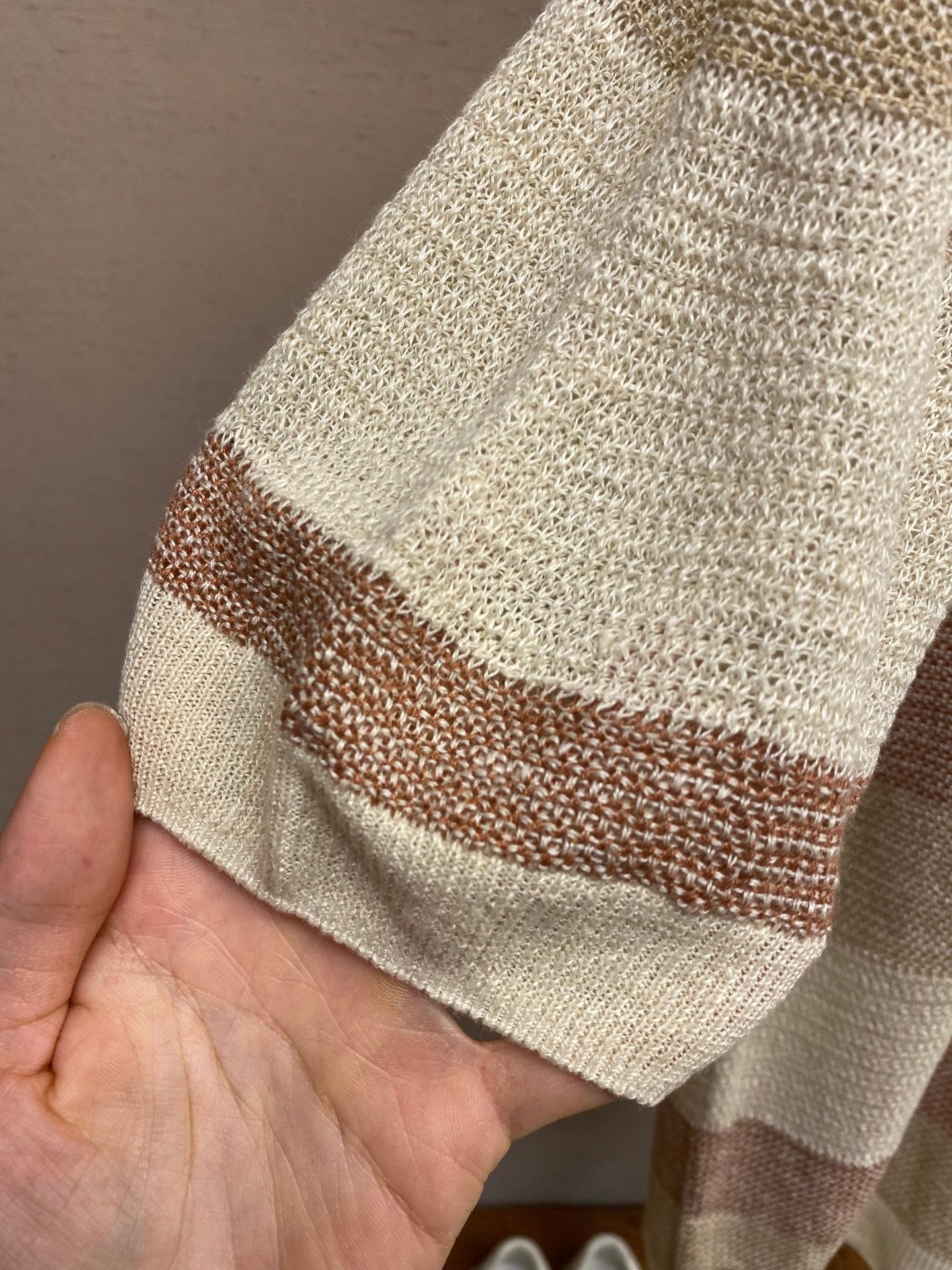 린넨 멀티컬러 티셔츠 (Linen multicolor t-shirt)