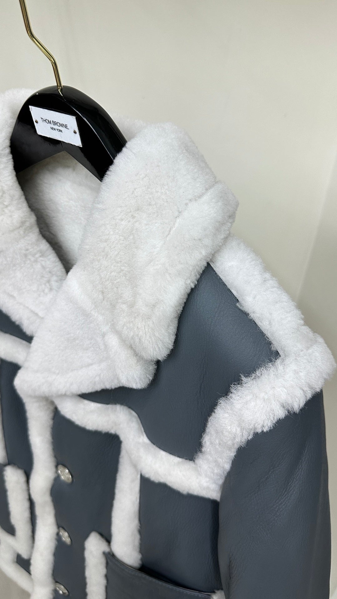 J444395.8 일체형 가죽무스탕