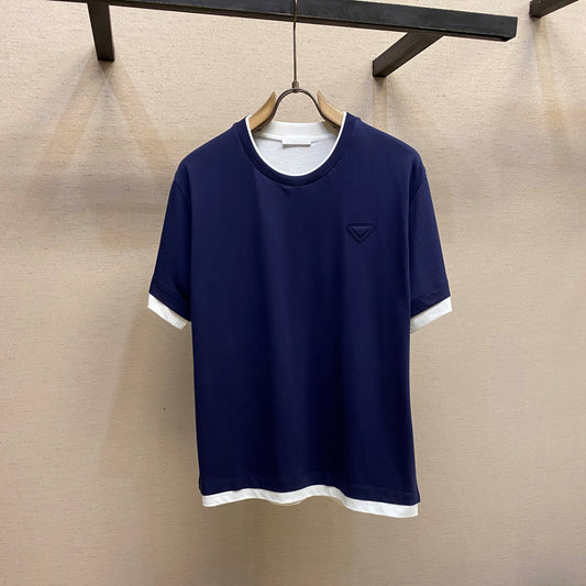 레이어 반팔티셔츠 (Layered short sleeve t-shirt)