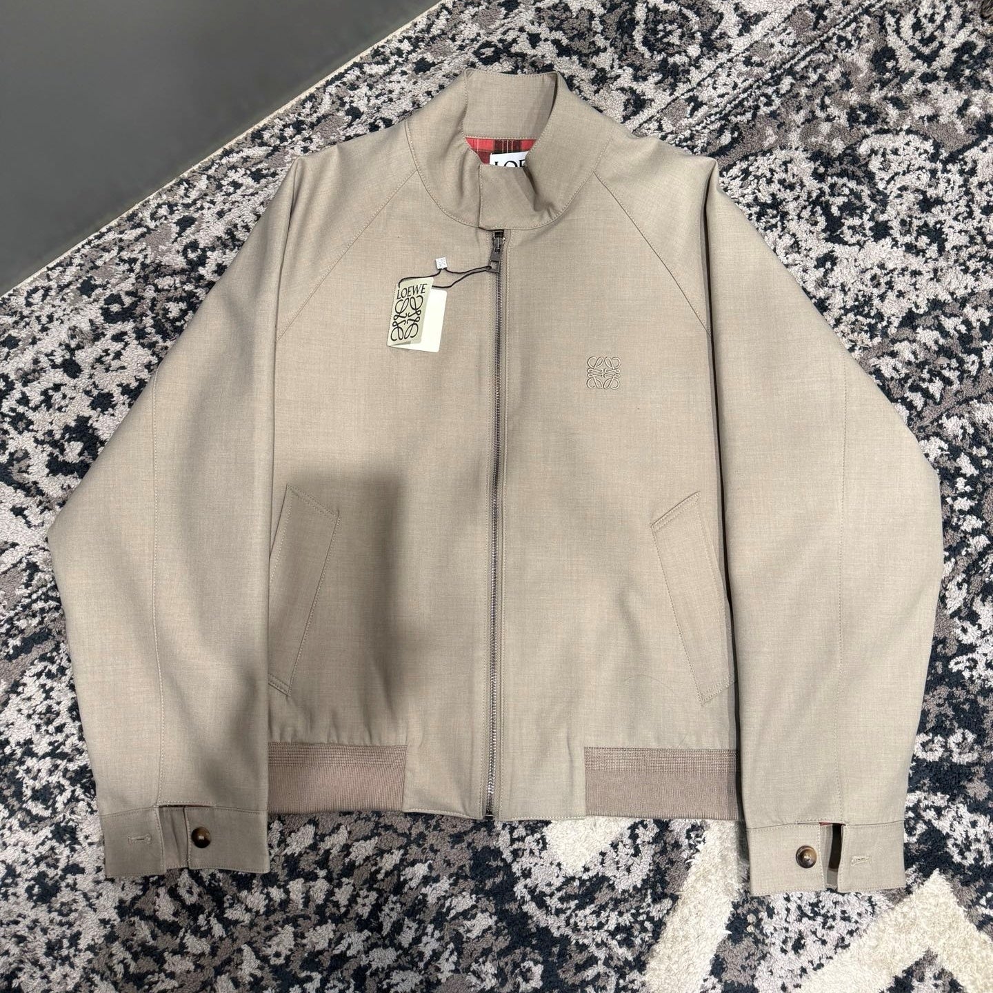 플레드 블루종 (plaid blouson)
