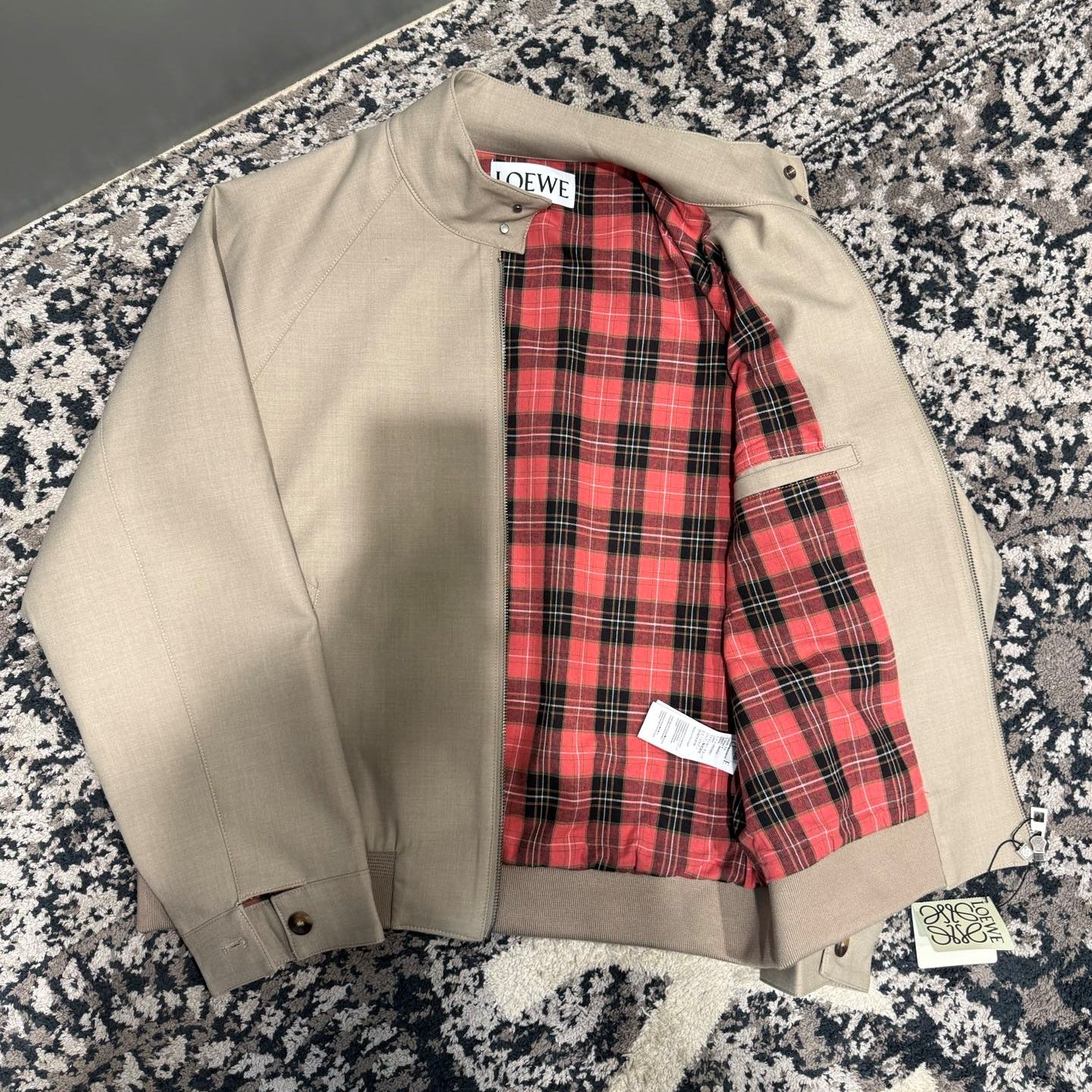 플레드 블루종 (plaid blouson)