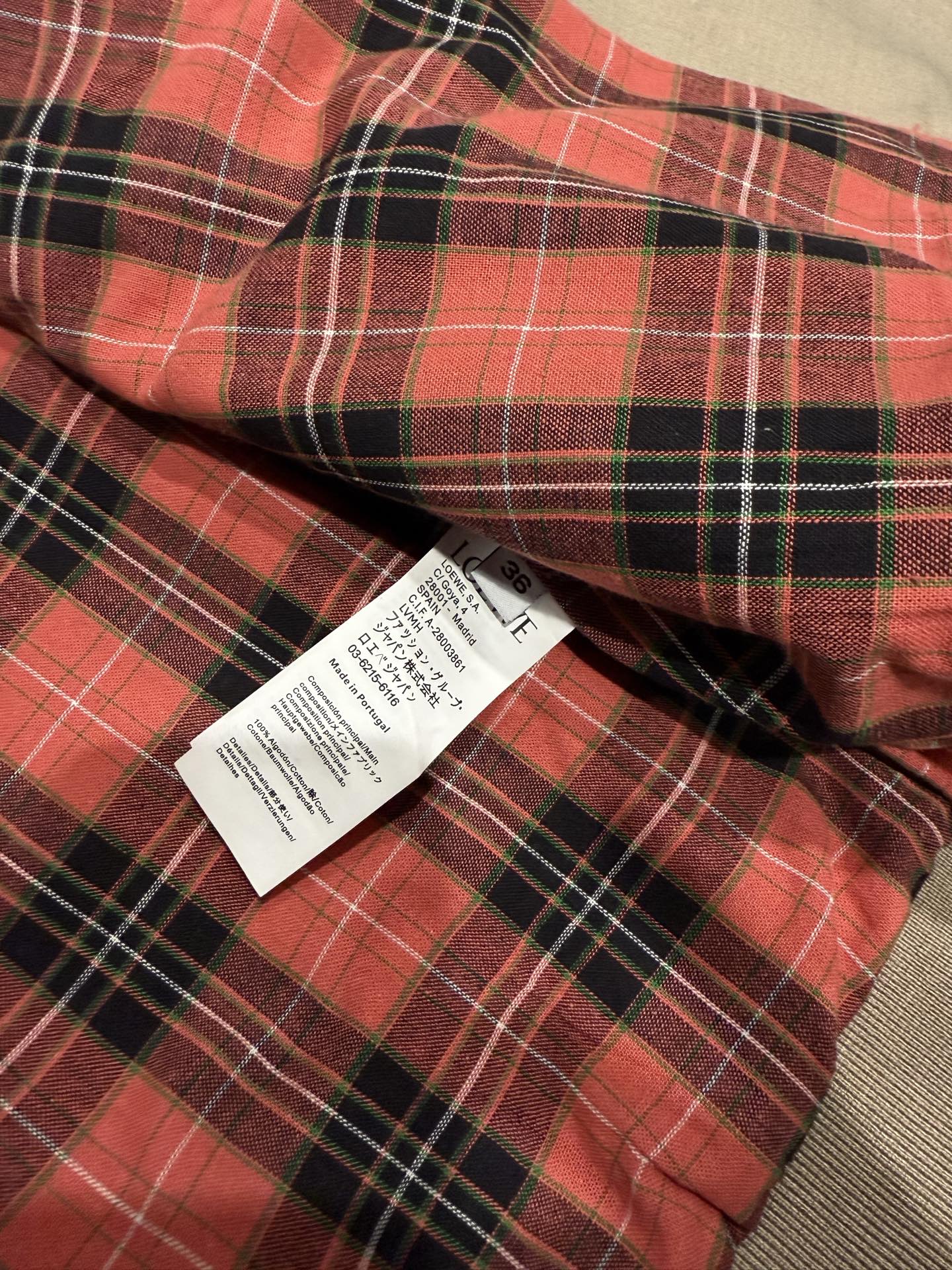 플레드 블루종 (plaid blouson)