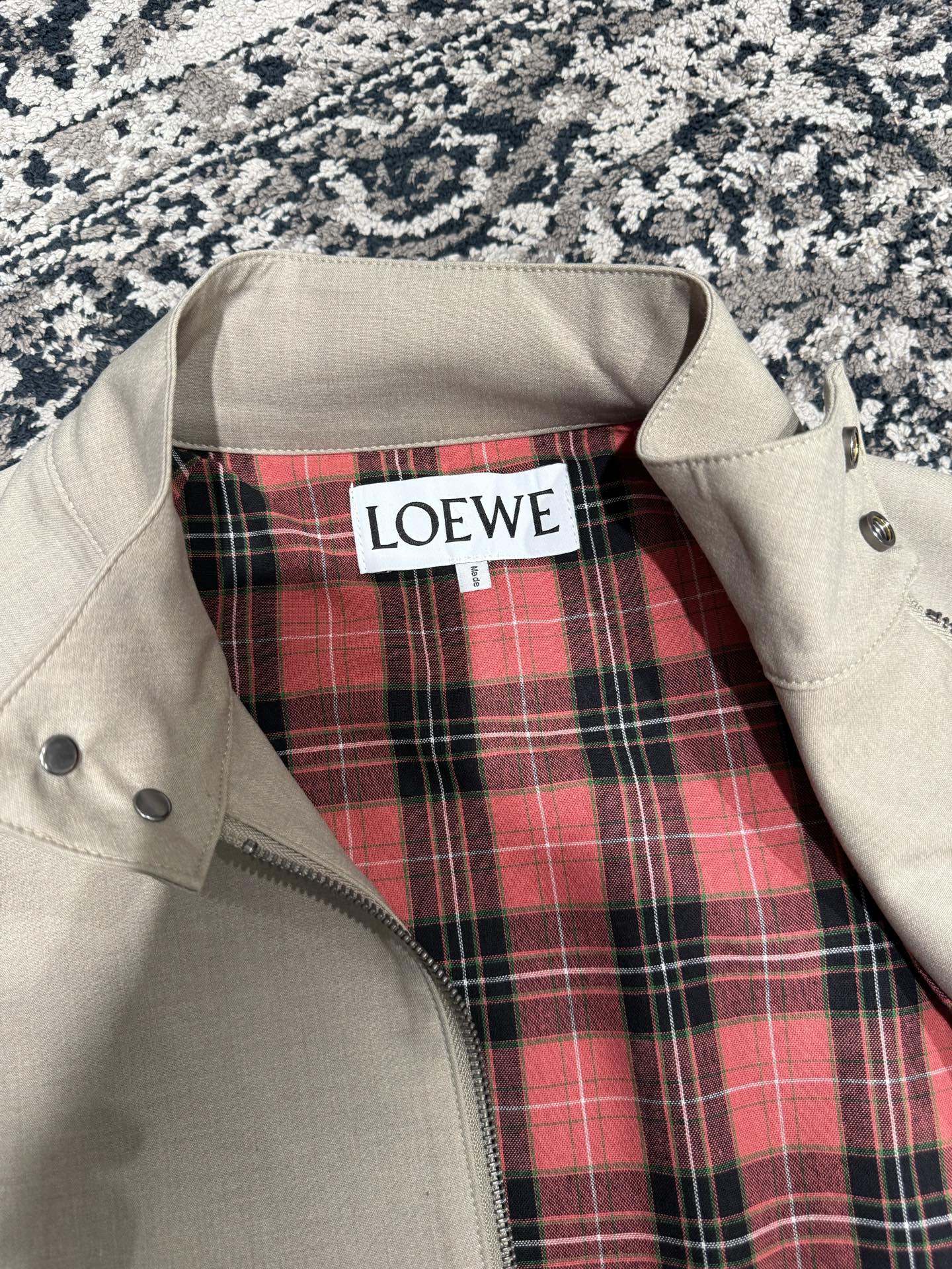 플레드 블루종 (plaid blouson)