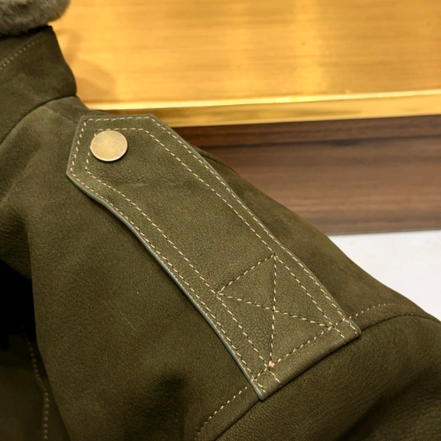 시어링 사슴가죽 다운자켓 (Shearling deerskin down jacket)