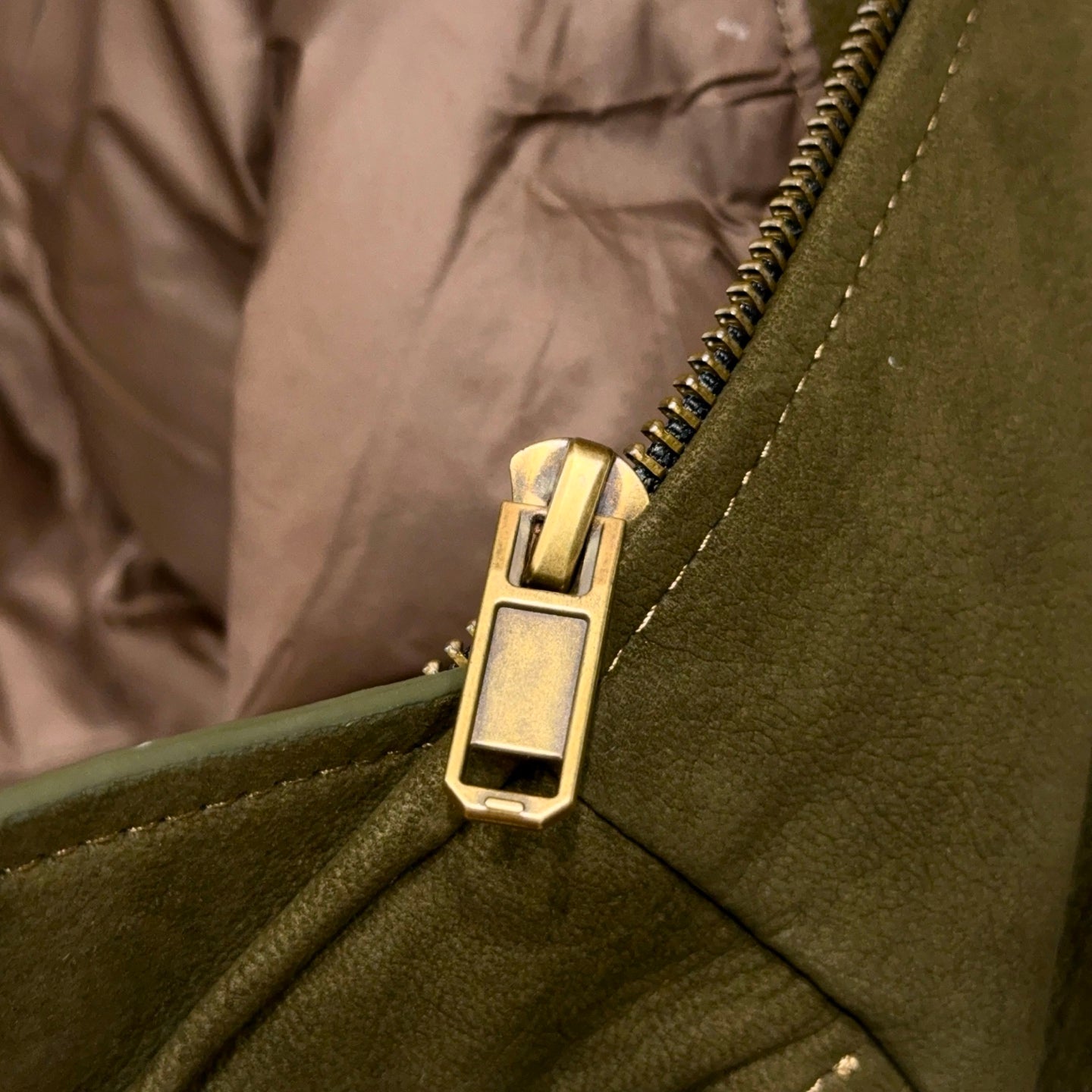 시어링 사슴가죽 다운자켓 (Shearling deerskin down jacket)