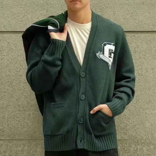 딥 브이넥 가디건 (Deep V-Neck Cardigan)