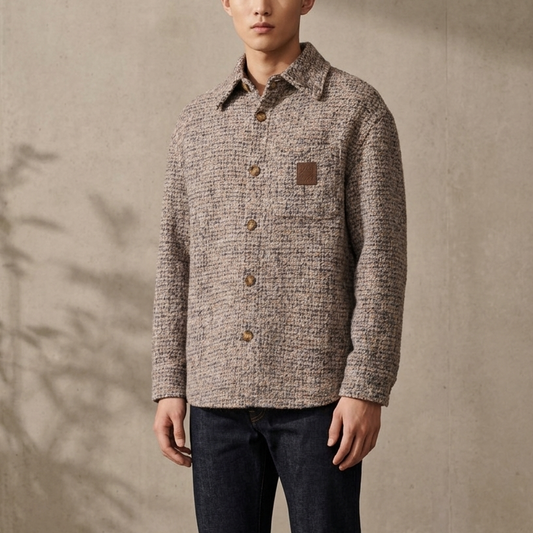 울 블렌드 셔츠 재킷 (Wool blend shirt jacket)