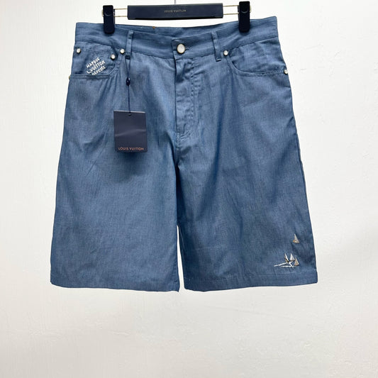 범선자수 반바지 (Sailboat embroidery shorts)