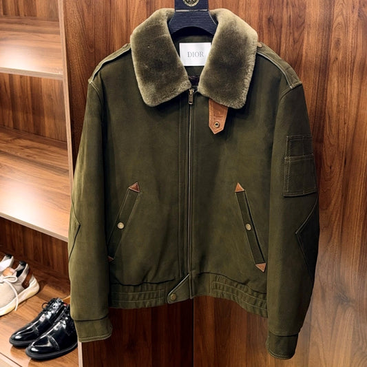 시어링 사슴가죽 다운자켓 (Shearling deerskin down jacket)