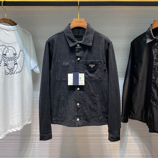 헤링본 데님자켓 (Herringbone denim jacket)