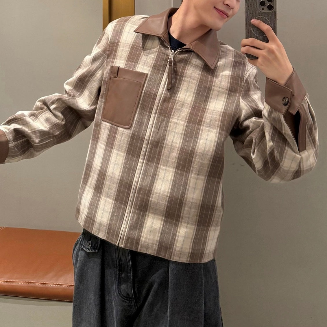 리버서블 램스킨 재킷 (Reversible Lambskin Jacket)