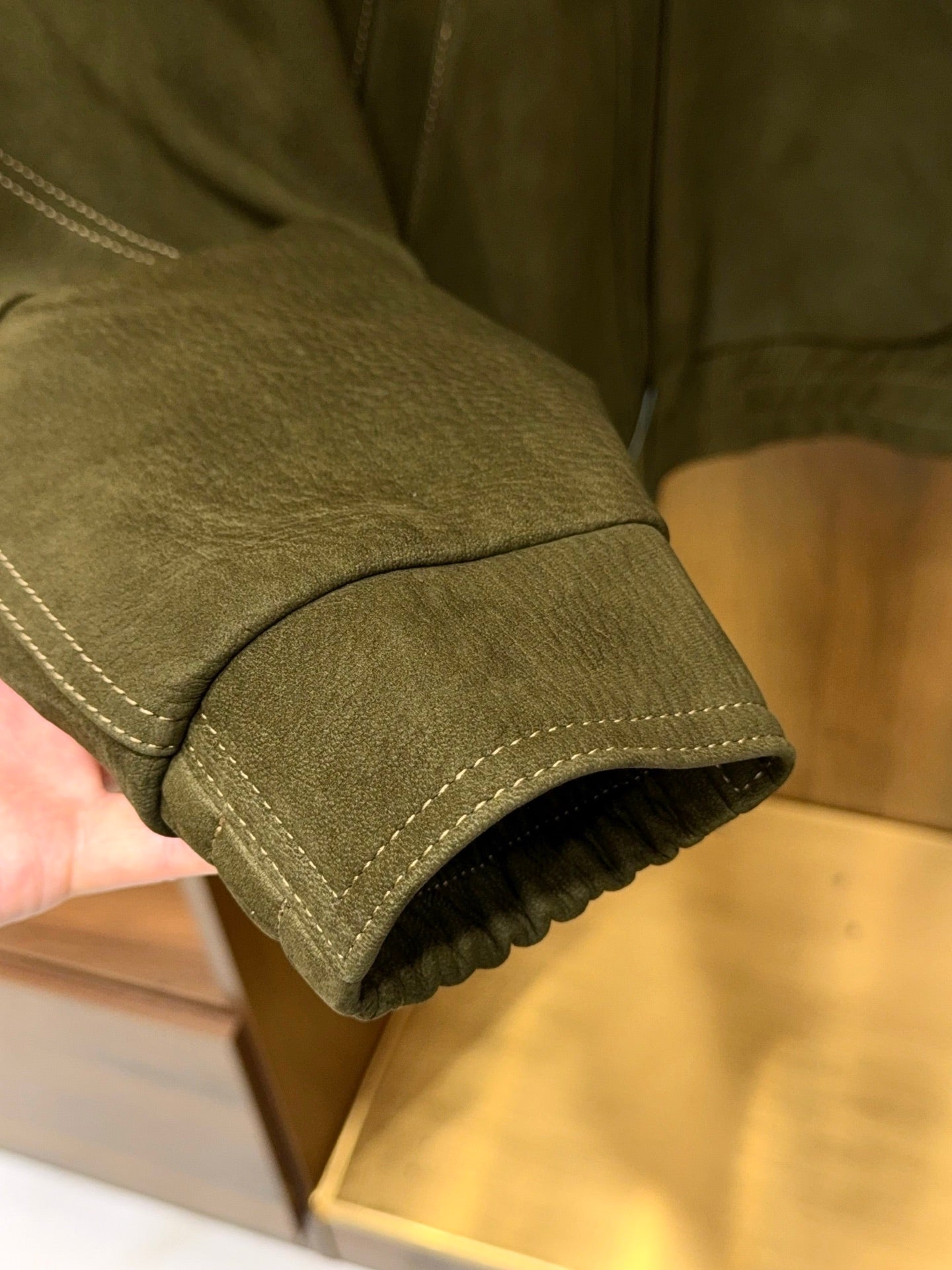 시어링 사슴가죽 다운자켓 (Shearling deerskin down jacket)