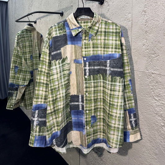 패치워크 셔츠 (patchwork shirt)