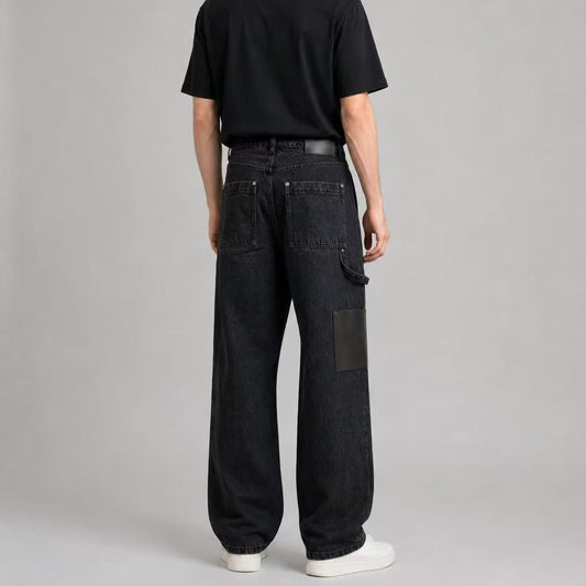 아플리케 데님진 (Appliqué denim jeans)