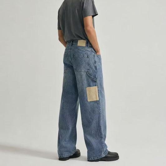 아플리케 데님진 (Appliqué denim jeans)