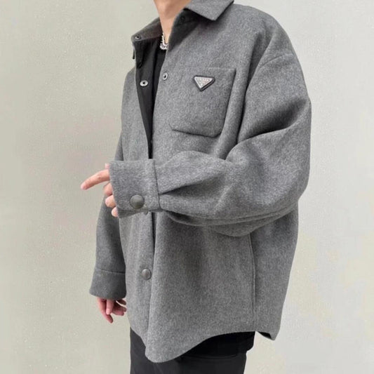 양모 오버셔츠자켓 (Wool overshirt jacket)