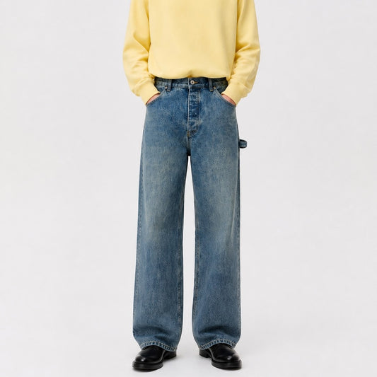 아플리케 데님진 (Appliqué denim jeans)