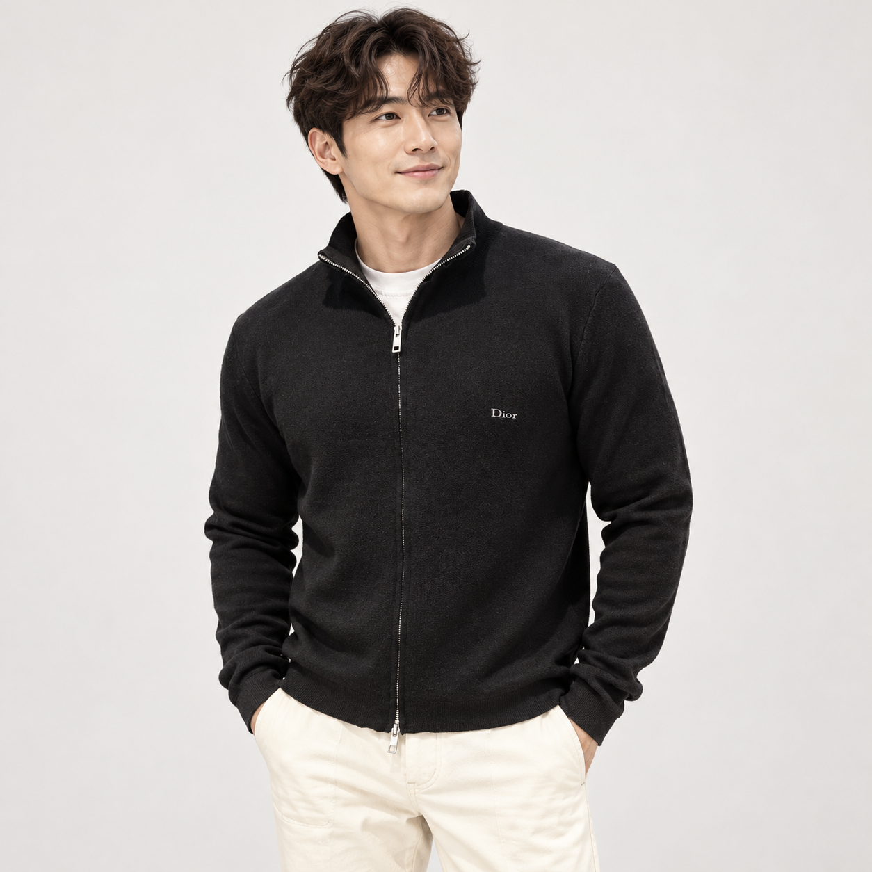 울 인터록 가디건 (Wool Interlock Cardigan)