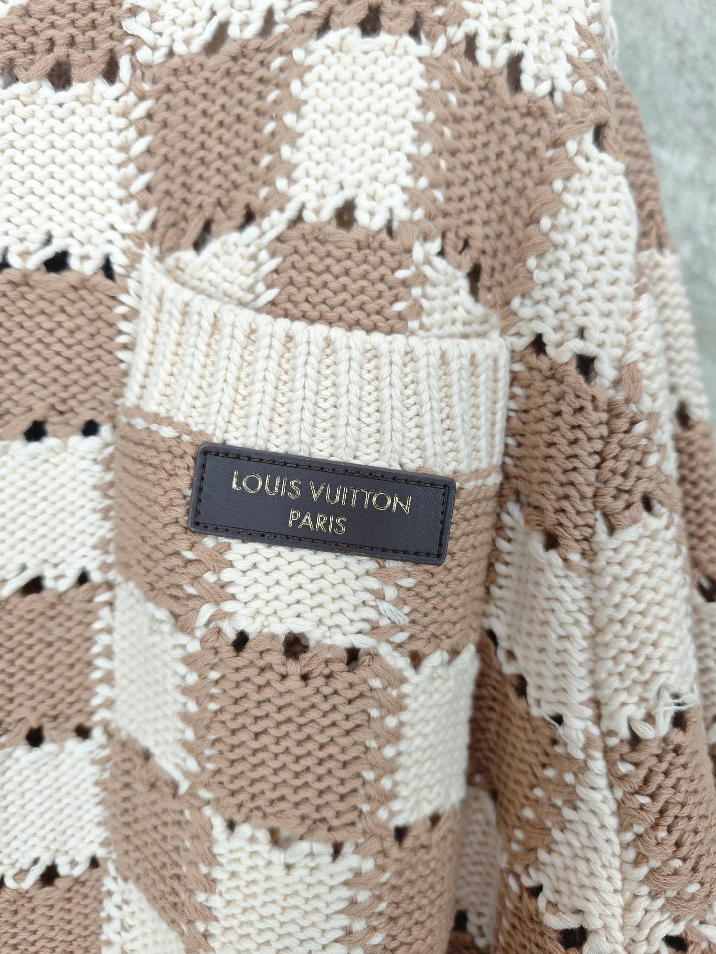 체커보드 가디건 (checkerboard cardigan)