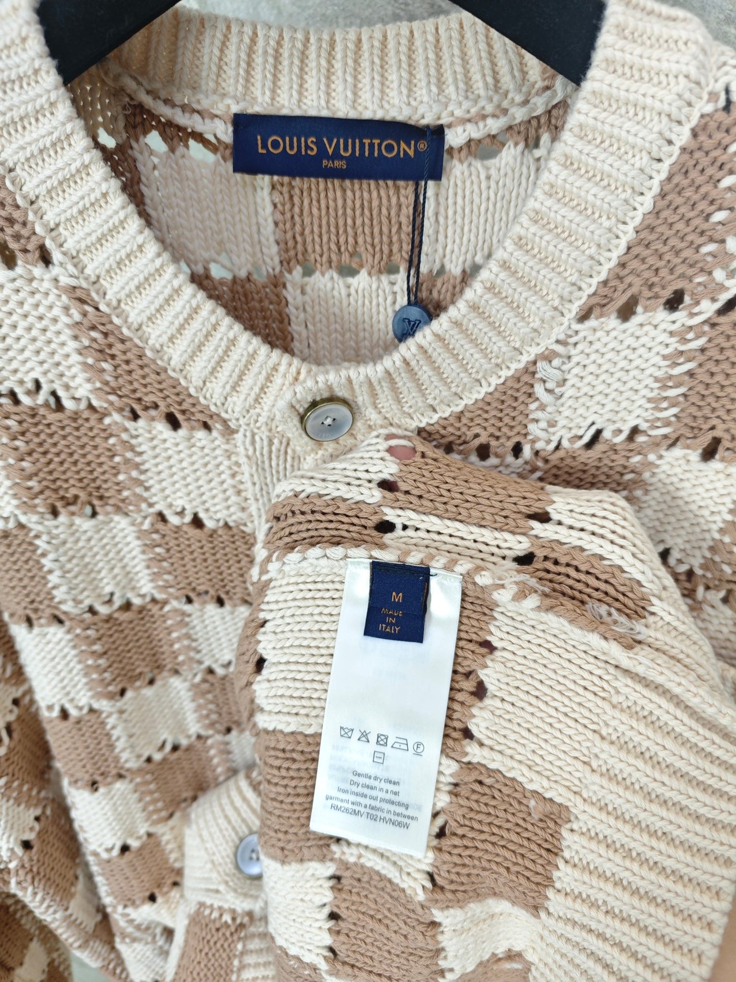 체커보드 가디건 (checkerboard cardigan)