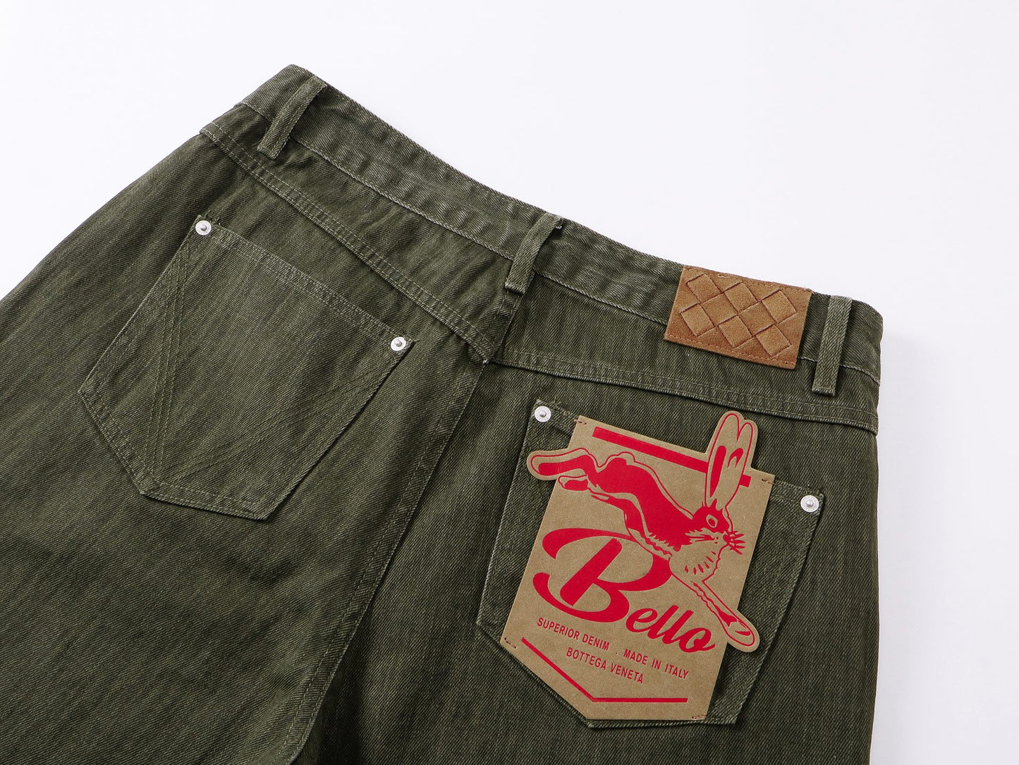 올리브 데님 숏팬츠 (olive Denim Shorts)