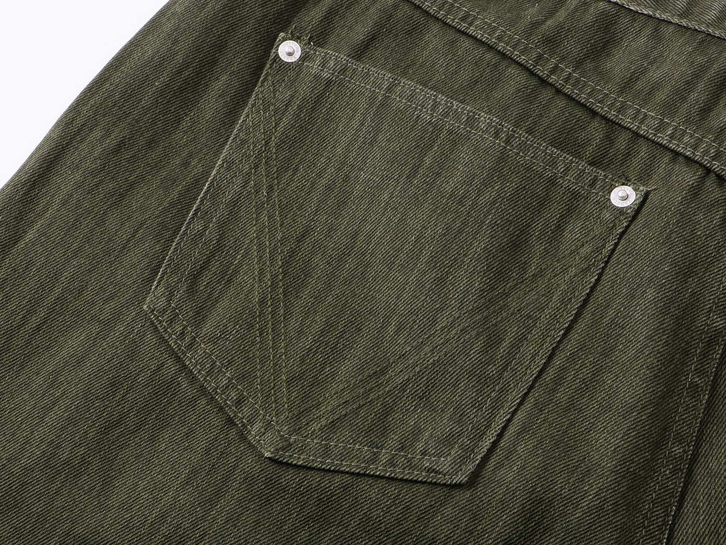 올리브 데님 숏팬츠 (olive Denim Shorts)