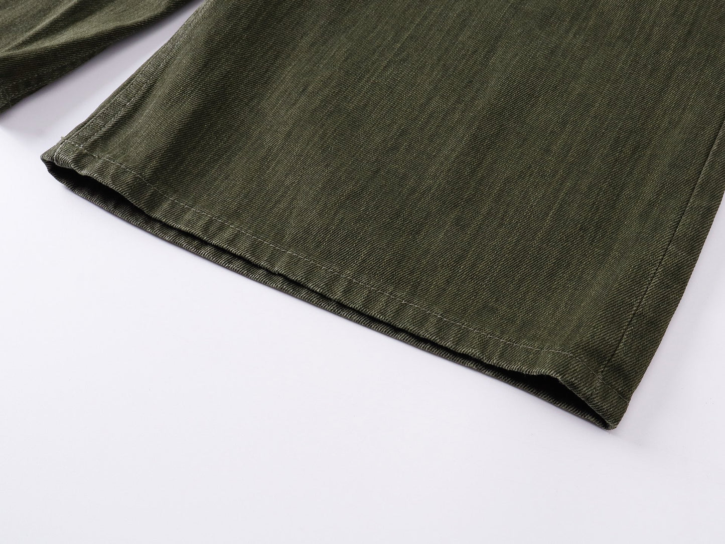 올리브 데님 숏팬츠 (olive Denim Shorts)
