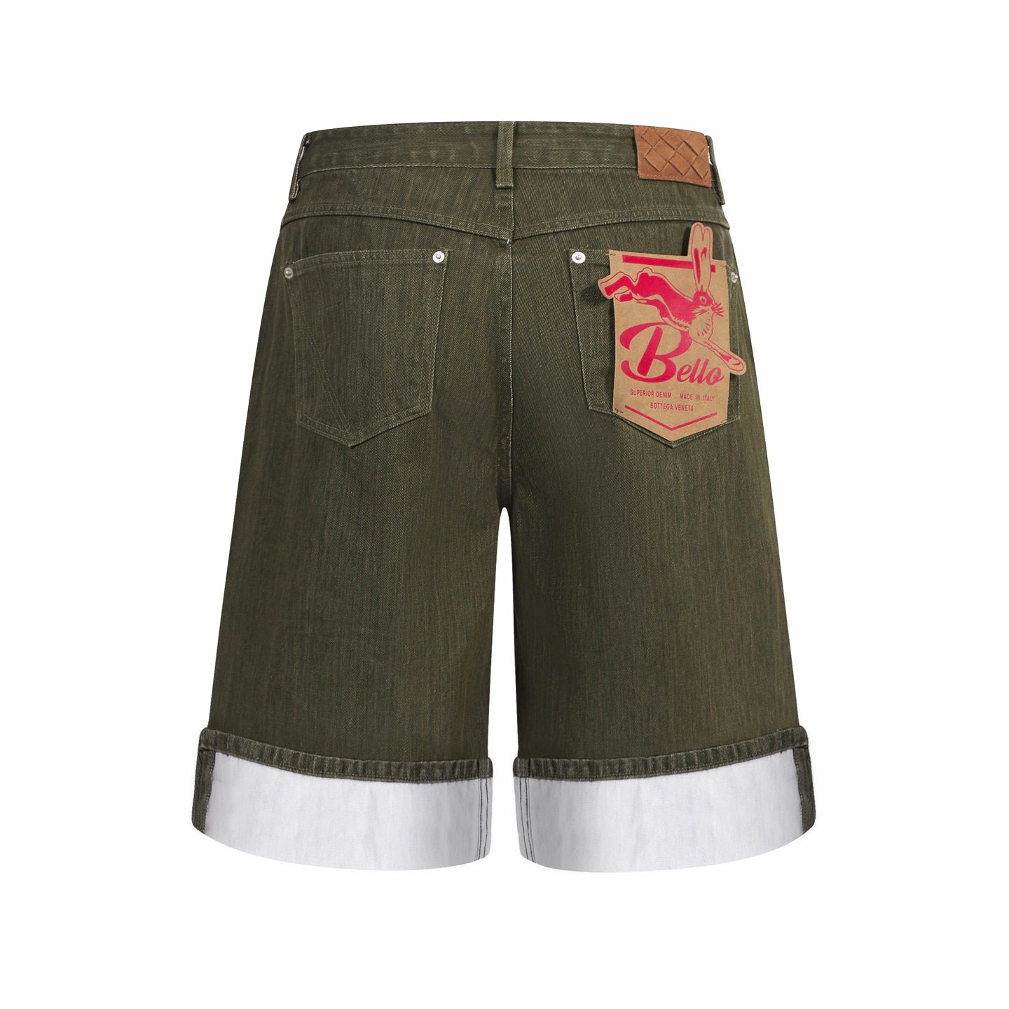 올리브 데님 숏팬츠 (olive Denim Shorts)